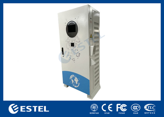 Εμπορική ταχεία DC EV φορτιστή εξωτερικού επιπέδου τοποθετημένο σταθμό φόρτισης EV με οθόνη LED