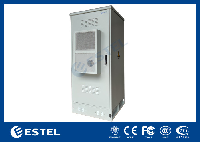 IP55 30U Ενσωματωμένο εξωτερικό ηλεκτρικό ντουλάπι με αισθητήρες συστήματος διορθωτή